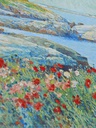 4 wick square candle Childe Hassam Poppies, Isles of Shoals, 1891