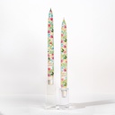 Happy Birthday Florals - Set of 2 Taper Candles