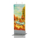 Blue Truck in Pumpkin Patch