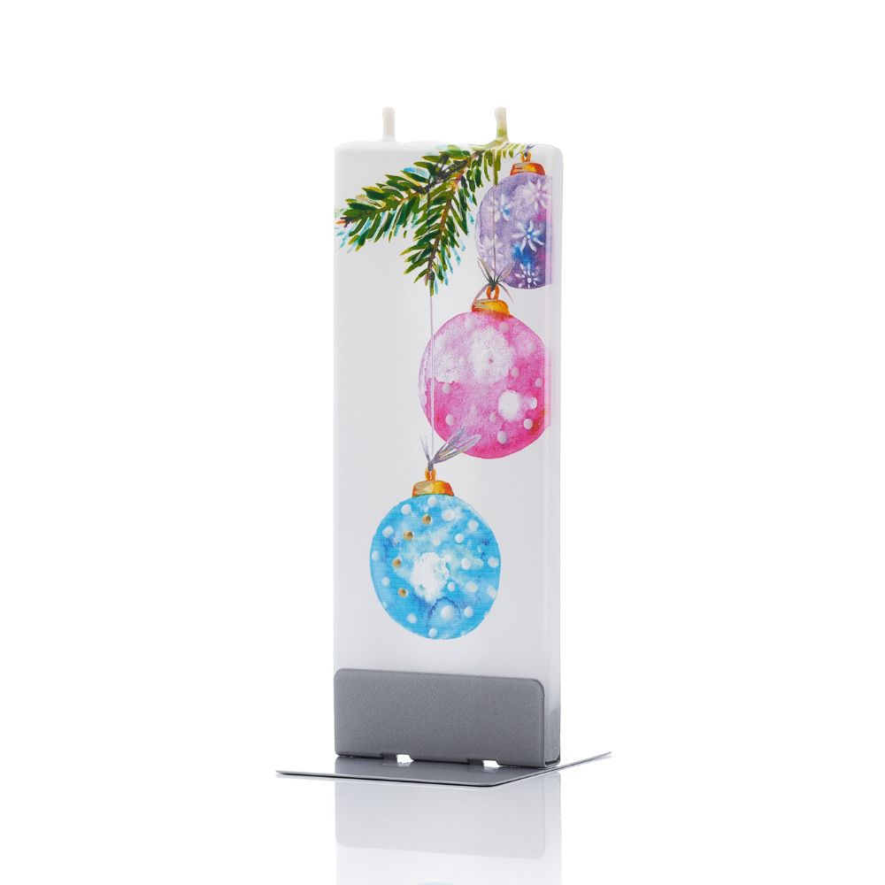 Pink and Blue Hanging Christmas Ornaments