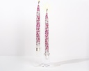 Pink Cherry Blossoms - Set of 2 Taper Candles