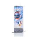 Ski Lift with skiers Candle